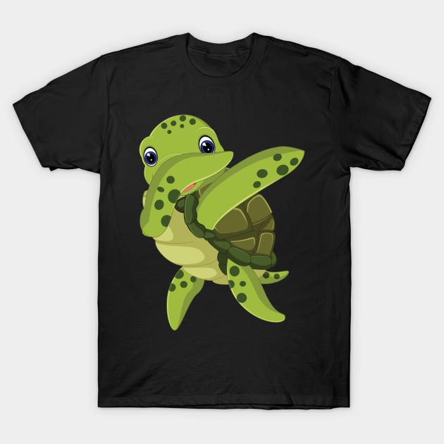 'Dabbing Sea Turtle' Funny Dabbing Animal Gift T-Shirt by ourwackyhome